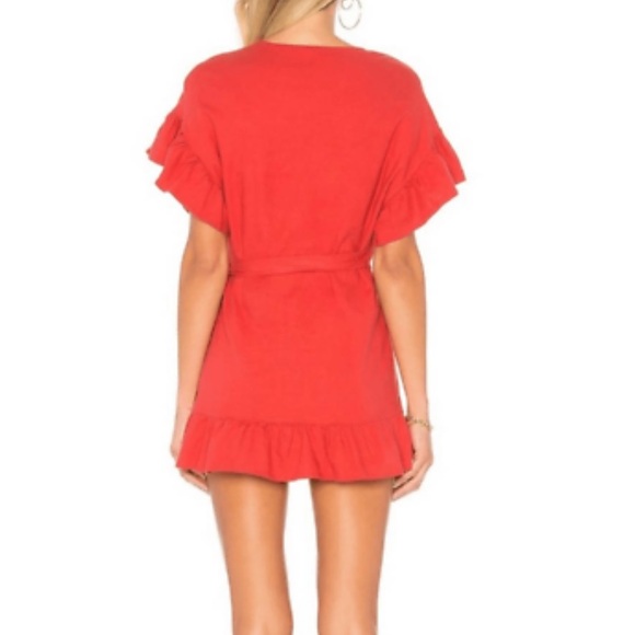 Tularosa Pink Mini Sundress Flutter Sleeves - Picture 3 of 3